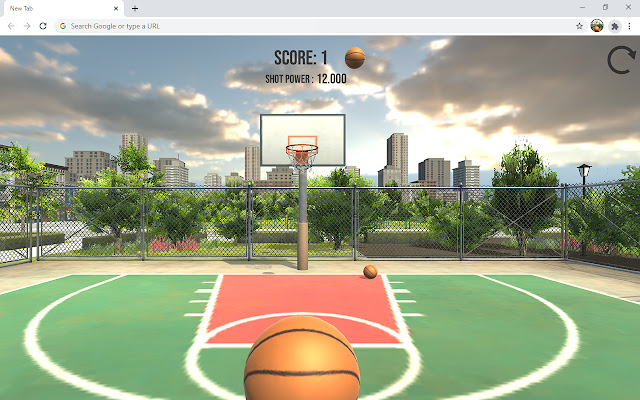 Basketball Court Dunk Shoot Game chrome谷歌浏览器插件_扩展第3张截图