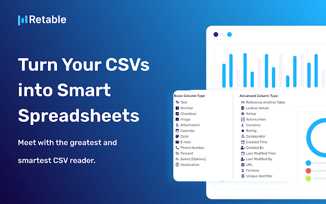 Retable - CSV Viewer chrome谷歌浏览器插件_扩展第2张截图