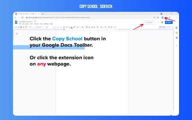 Copy School Sidekick chrome谷歌浏览器插件_扩展第1张截图