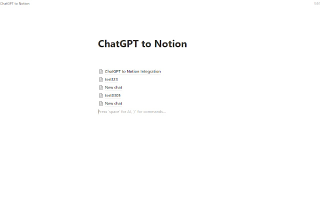 保存 ChatGPT 对话记录到 Notion chrome谷歌浏览器插件_扩展第4张截图