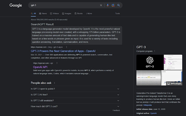 SearchGPT chrome谷歌浏览器插件_扩展第1张截图