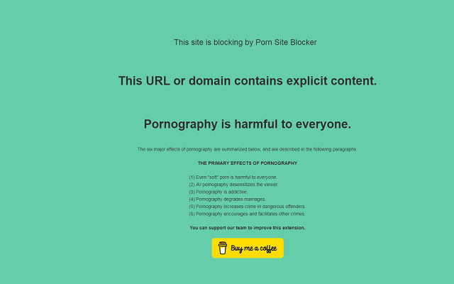 Porn Site Blocker chrome谷歌浏览器插件_扩展第1张截图