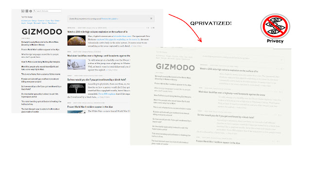 QPrivatize: Screen Shield chrome谷歌浏览器插件_扩展第1张截图