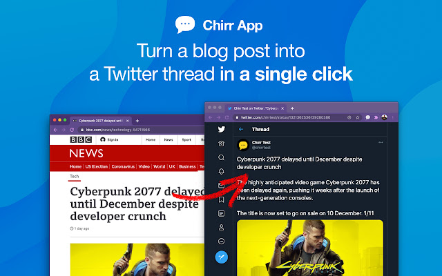 Chirr App chrome谷歌浏览器插件_扩展第1张截图