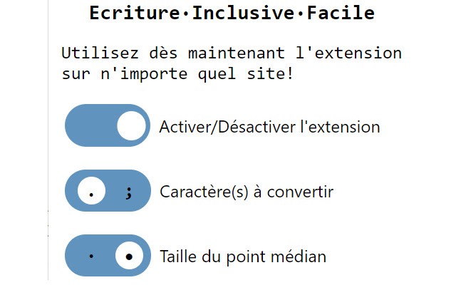 Ecriture·Inclusive·Facile — e·i·f chrome谷歌浏览器插件_扩展第1张截图
