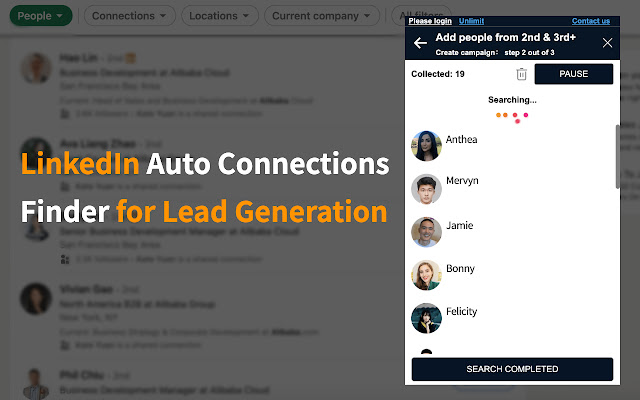 LeadRadar - LinkedIn Scraper & Connect Finder chrome谷歌浏览器插件_扩展第1张截图