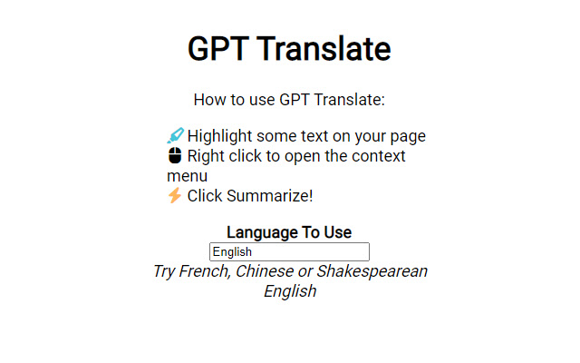 GPT Translate chrome谷歌浏览器插件_扩展第3张截图