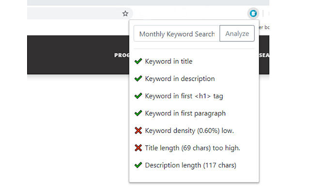 Simple On Page SEO chrome谷歌浏览器插件_扩展第1张截图