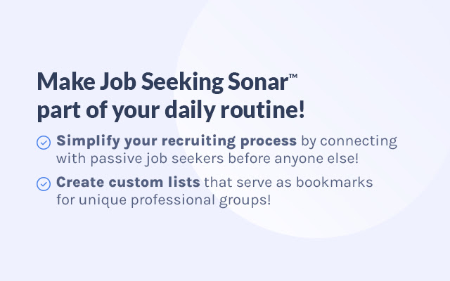 Claro Analytics Job Seeking Sonar™ chrome谷歌浏览器插件_扩展第5张截图