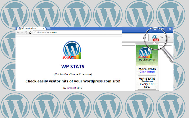 Wordpress Stats chrome谷歌浏览器插件_扩展第1张截图