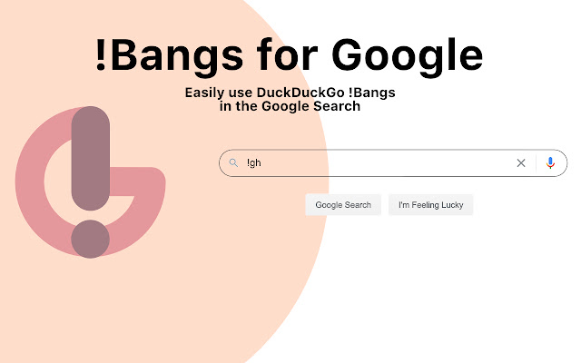 Bangs for Google chrome谷歌浏览器插件_扩展第1张截图