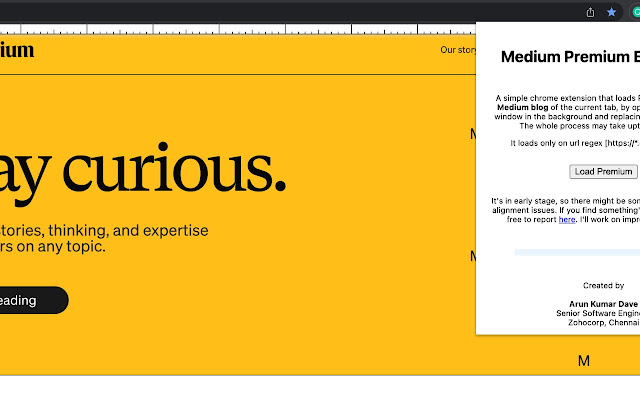 Medium Premium chrome谷歌浏览器插件_扩展第1张截图