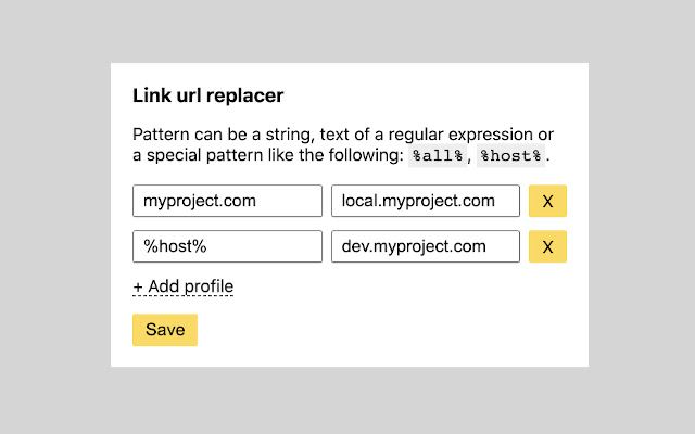 Link url replacer chrome谷歌浏览器插件_扩展第1张截图