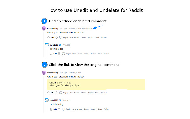 Unedit and Undelete for Reddit chrome谷歌浏览器插件_扩展第2张截图