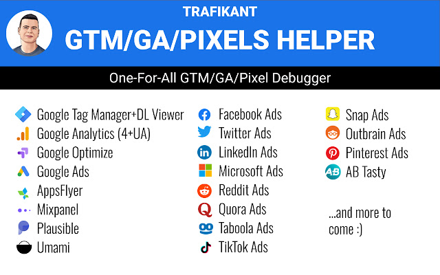 Trafikant GTM/GA/Pixels Helper chrome谷歌浏览器插件_扩展第1张截图