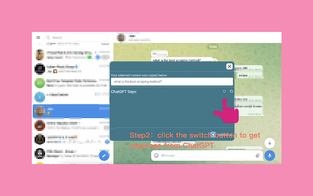 ChatGPT for Telegram chrome谷歌浏览器插件_扩展第2张截图