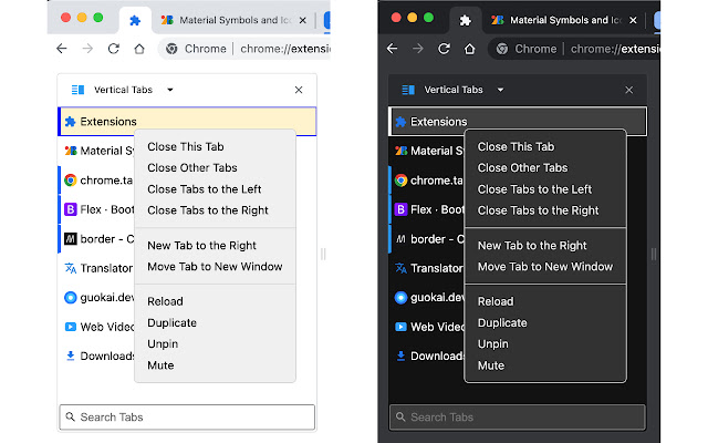 侧边栏垂直标签页 chrome谷歌浏览器插件_扩展第2张截图