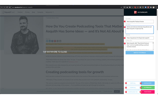 OutlierClips chrome谷歌浏览器插件_扩展第3张截图