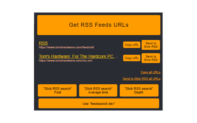Get RSS Feed URL for Slick RSS chrome谷歌浏览器插件_扩展第1张截图