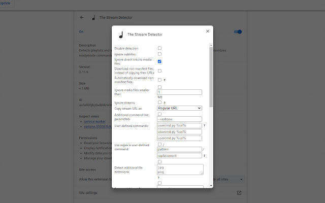 The Stream Detector chrome谷歌浏览器插件_扩展第2张截图