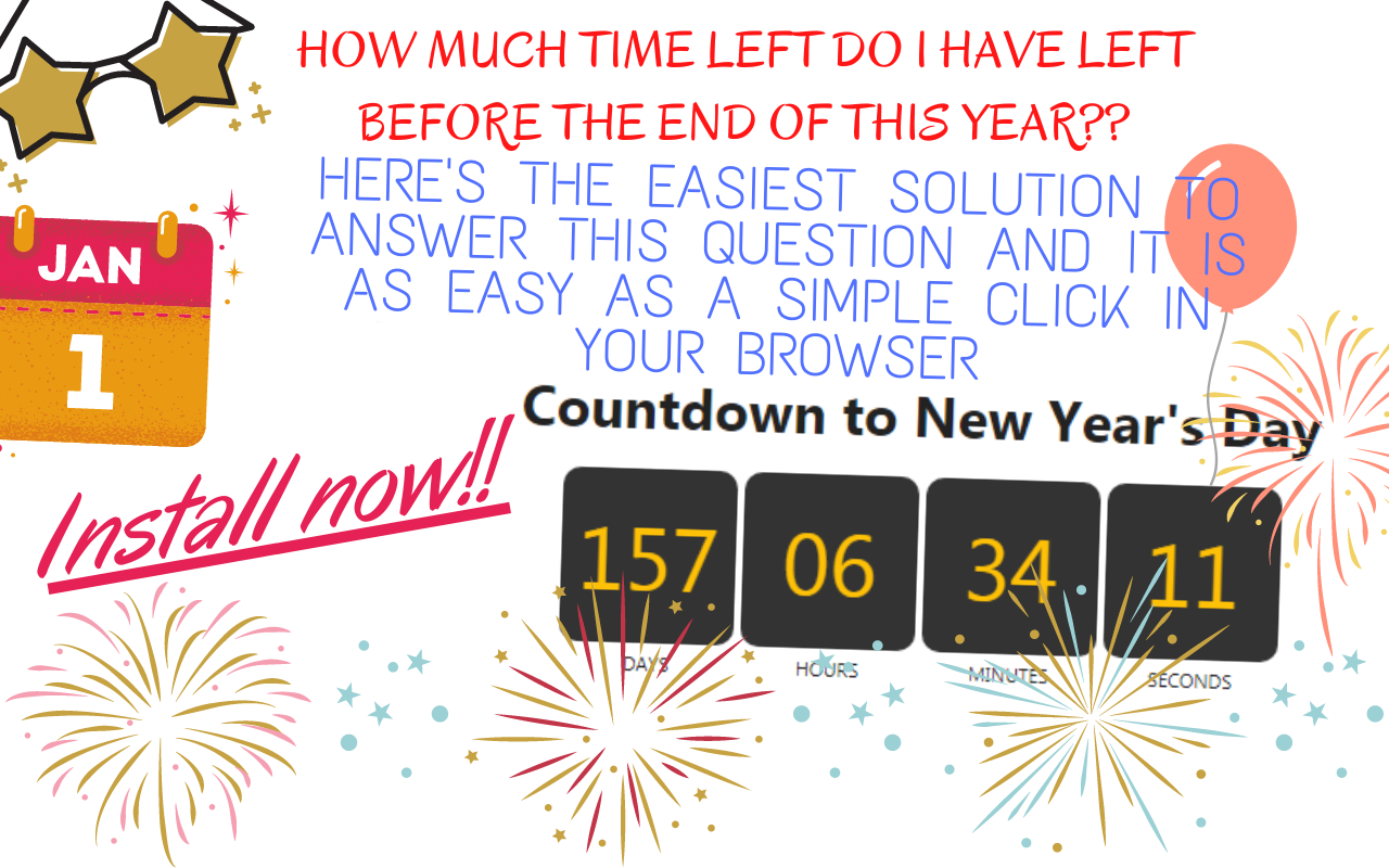 Countdown to New Year's Day chrome谷歌浏览器插件_扩展第6张截图