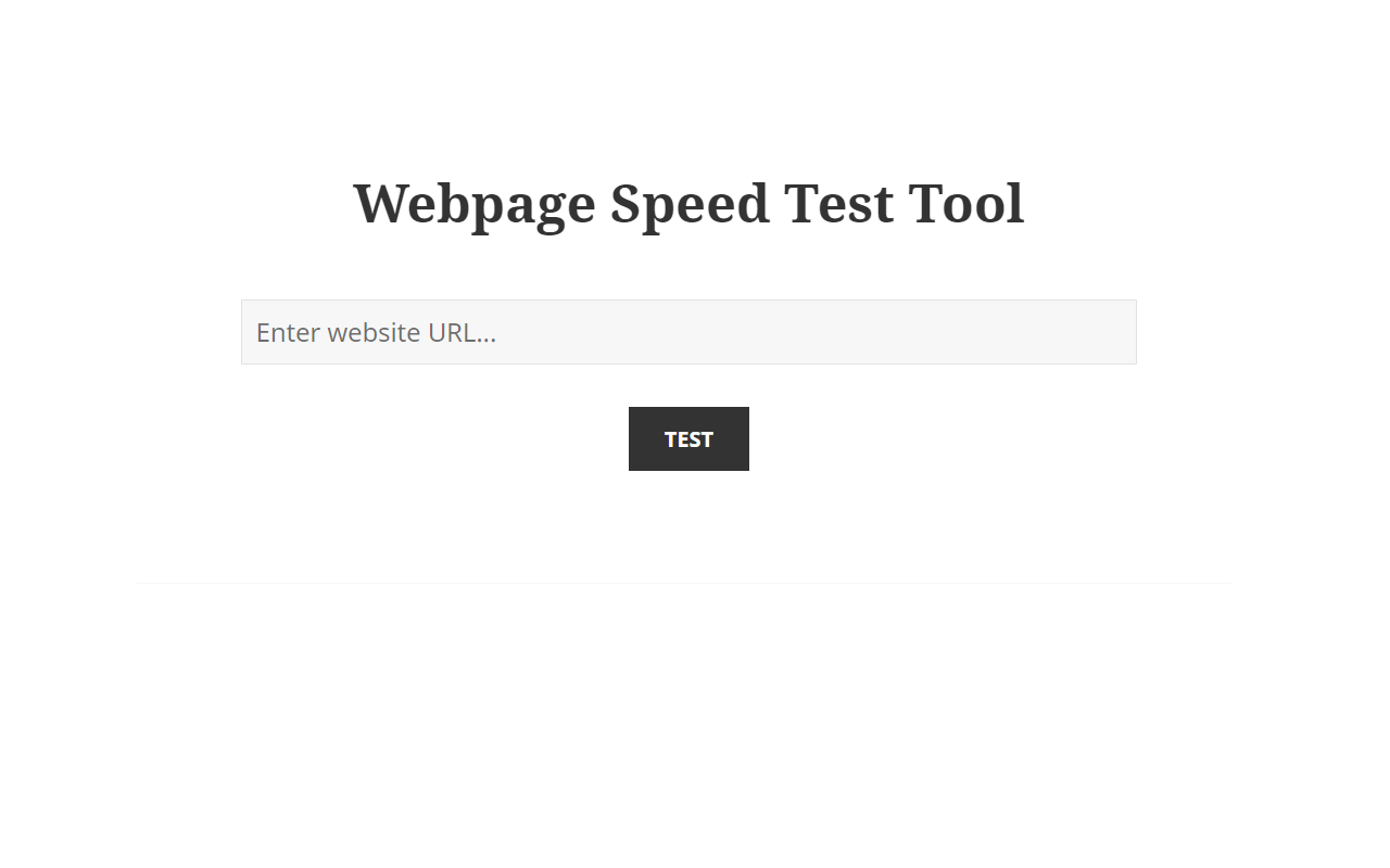 Webpage Speed Test Tool chrome谷歌浏览器插件_扩展第1张截图