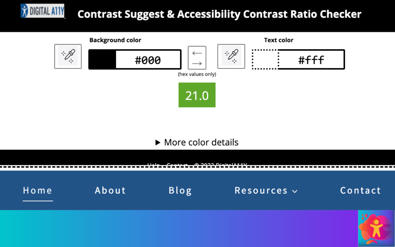 DigitalA11Y Color Contrast Checker chrome谷歌浏览器插件_扩展第4张截图