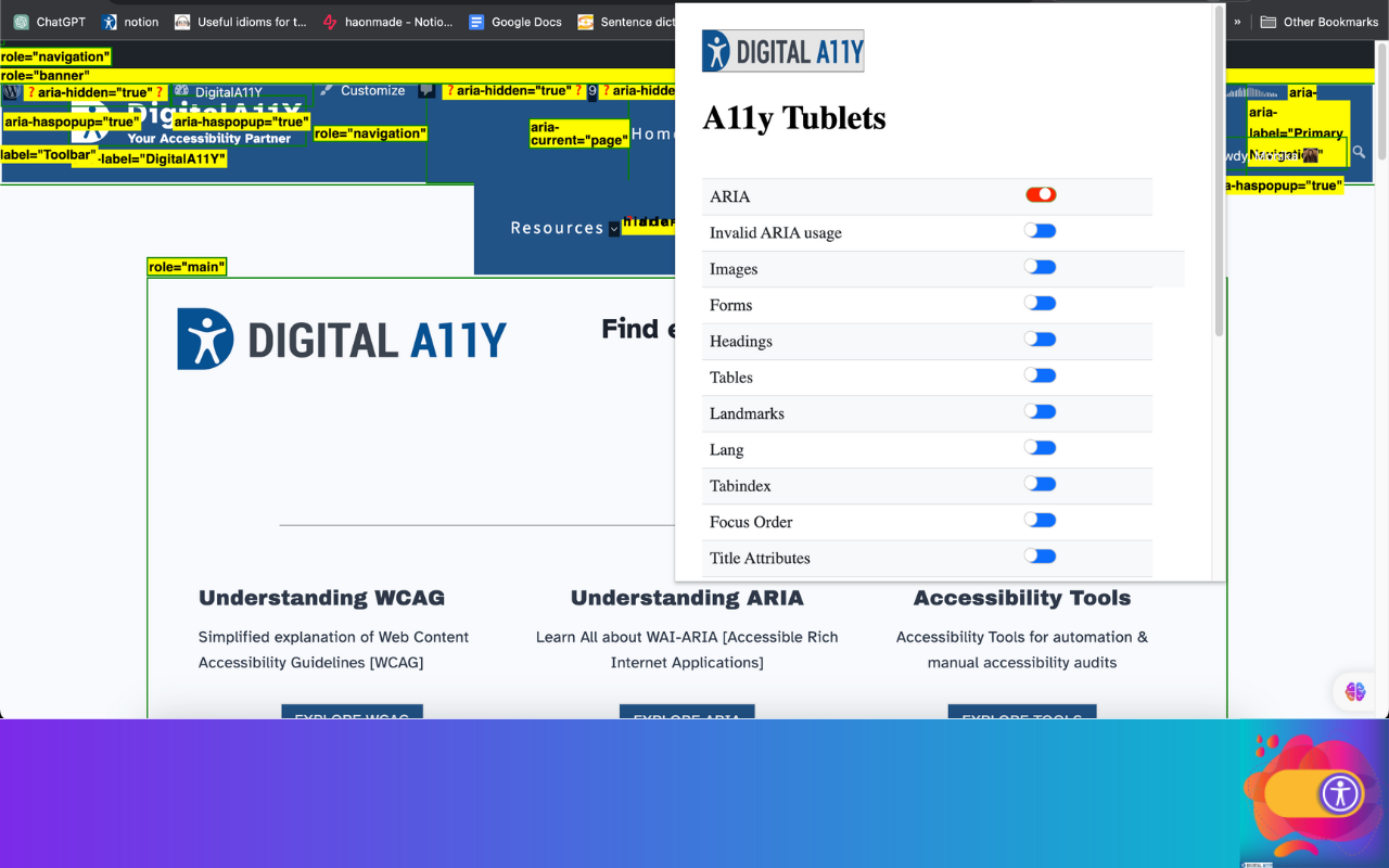 DigitalA11Y Tublets chrome谷歌浏览器插件_扩展第5张截图