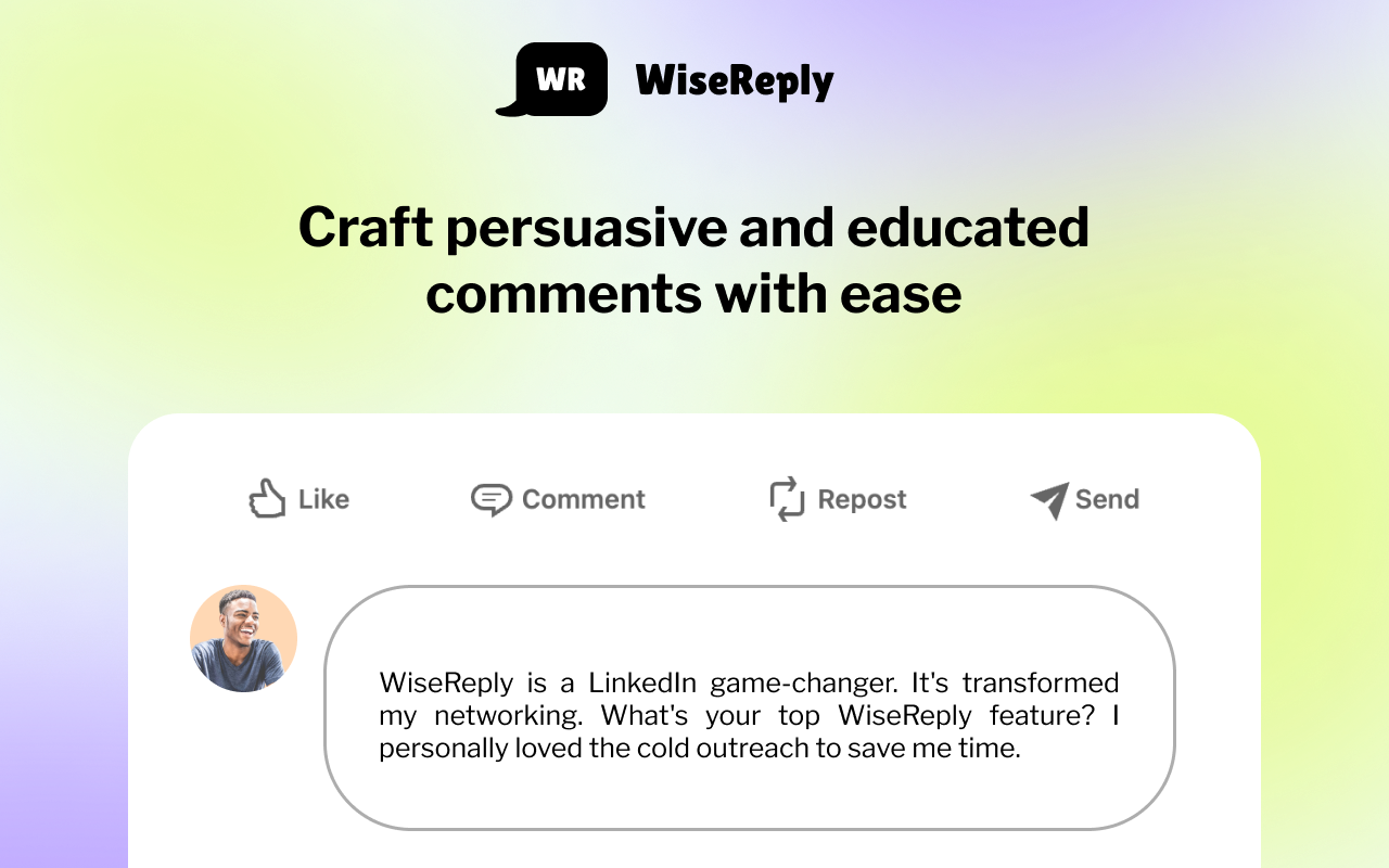WiseReply - LinkedIn Comment Prompt Assistant chrome谷歌浏览器插件_扩展第2张截图