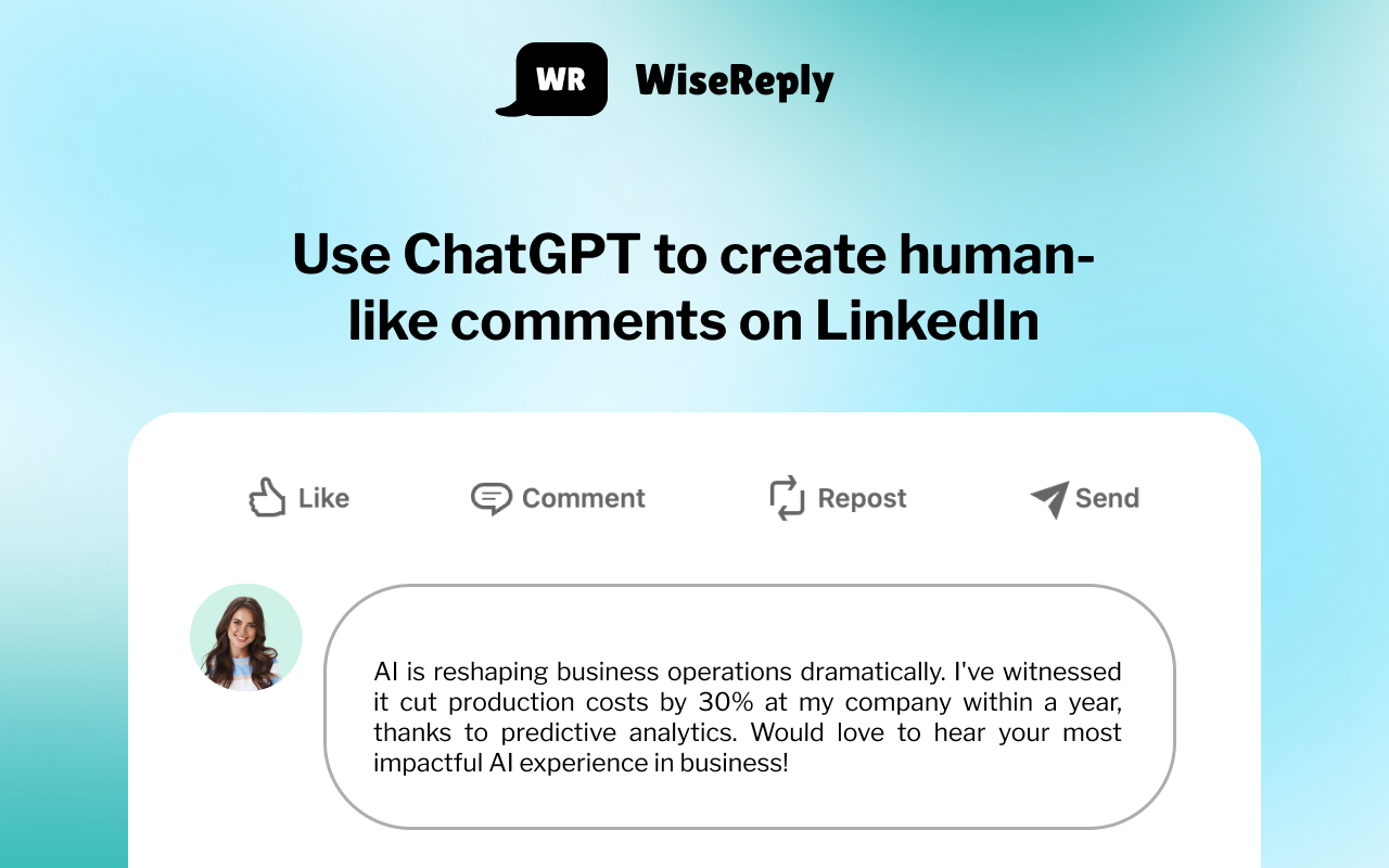 WiseReply - LinkedIn Comment Prompt Assistant chrome谷歌浏览器插件_扩展第9张截图