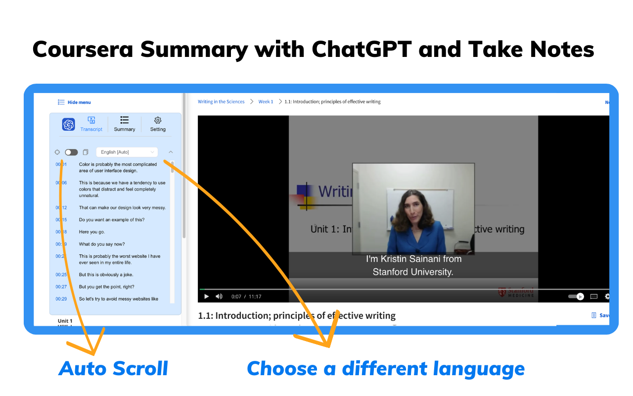 Coursera视频摘要ChatGPT生成-快速笔记 (中文版) chrome谷歌浏览器插件_扩展第1张截图