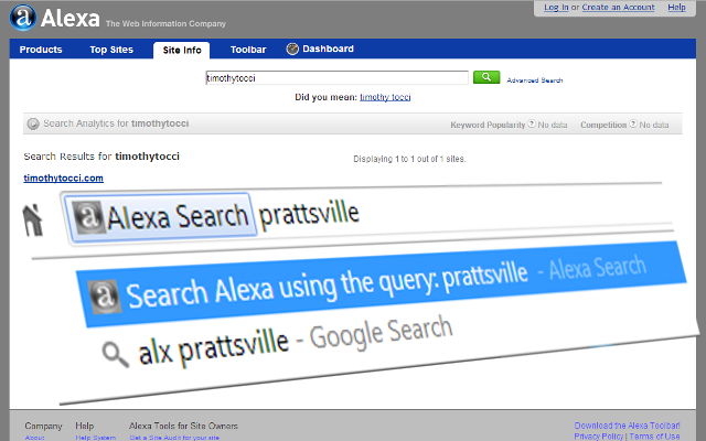 Alexa Search chrome谷歌浏览器插件_扩展第1张截图