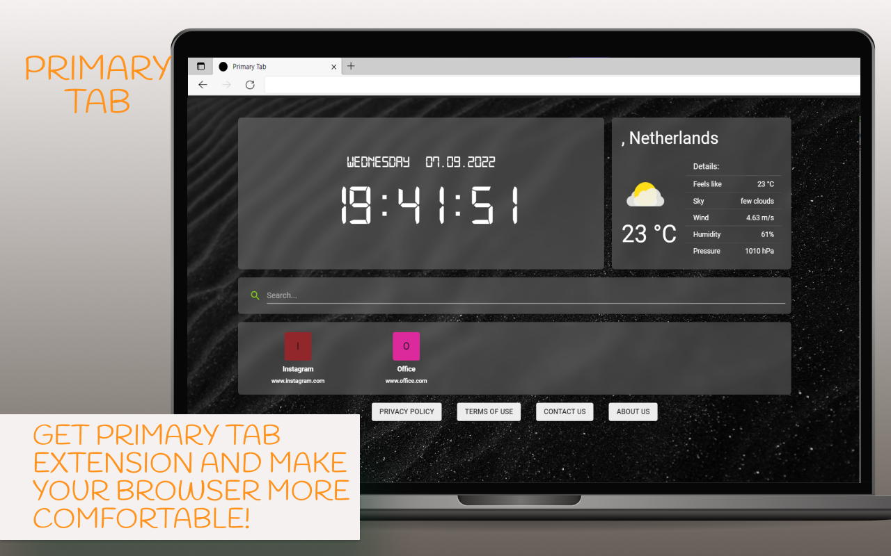 Primary Tab chrome谷歌浏览器插件_扩展第1张截图