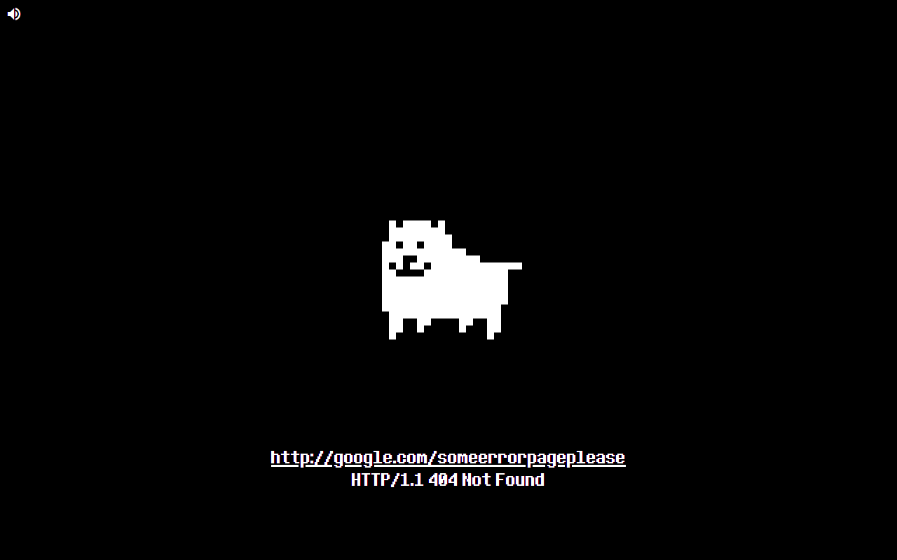 Dogcheck from Undertale as error pages chrome谷歌浏览器插件_扩展第1张截图