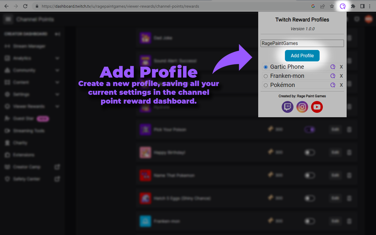 Twitch Reward Profiles chrome谷歌浏览器插件_扩展第2张截图