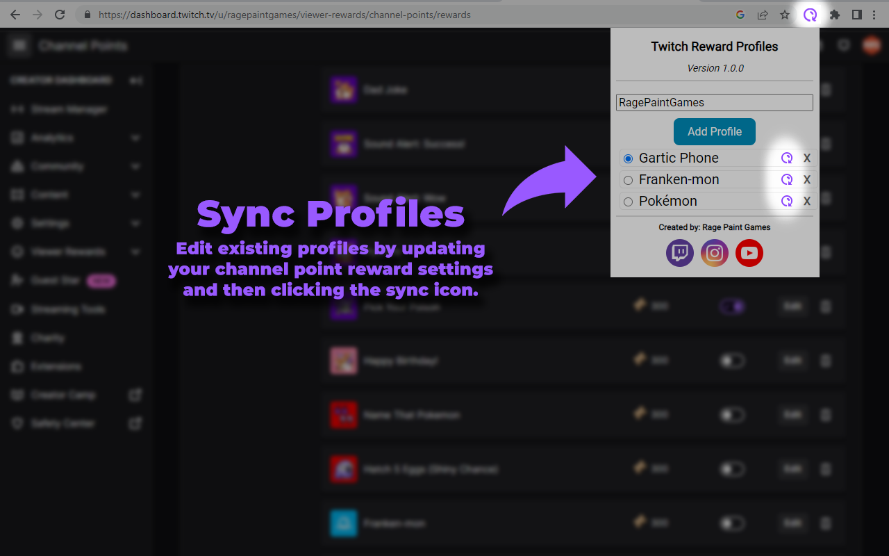 Twitch Reward Profiles chrome谷歌浏览器插件_扩展第3张截图