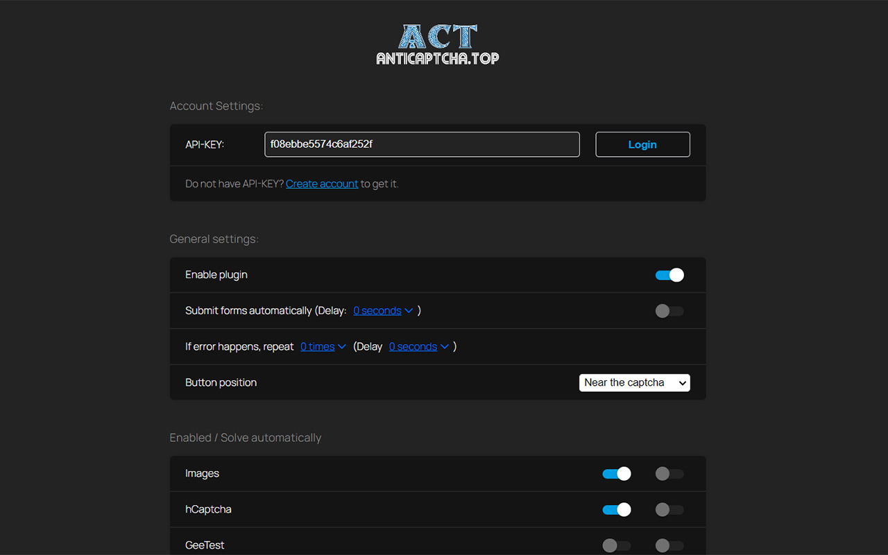 AntiCaptcha: Auto Captcha Solver chrome谷歌浏览器插件_扩展第3张截图