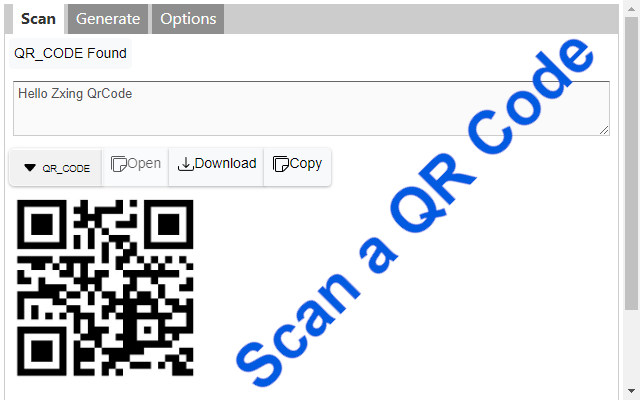 Zxing QrCode chrome谷歌浏览器插件_扩展第7张截图