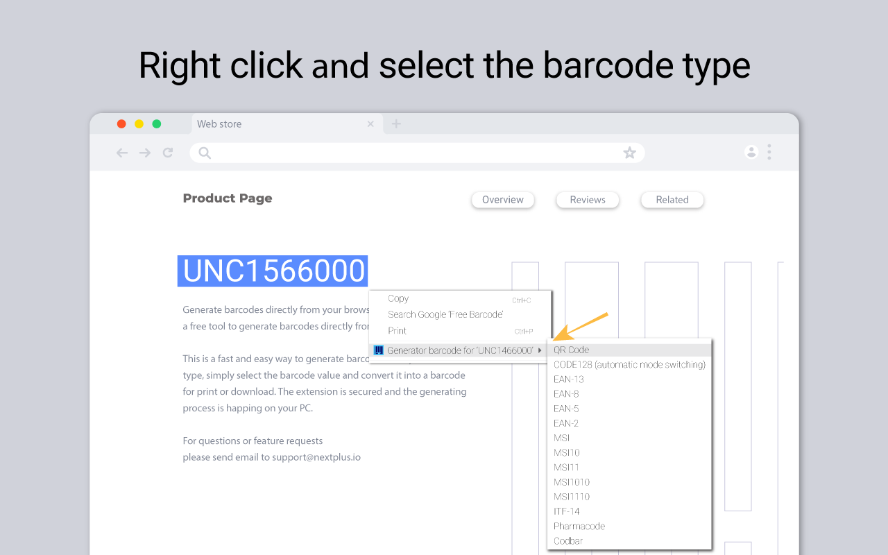 Free Barcode Generator chrome谷歌浏览器插件_扩展第2张截图