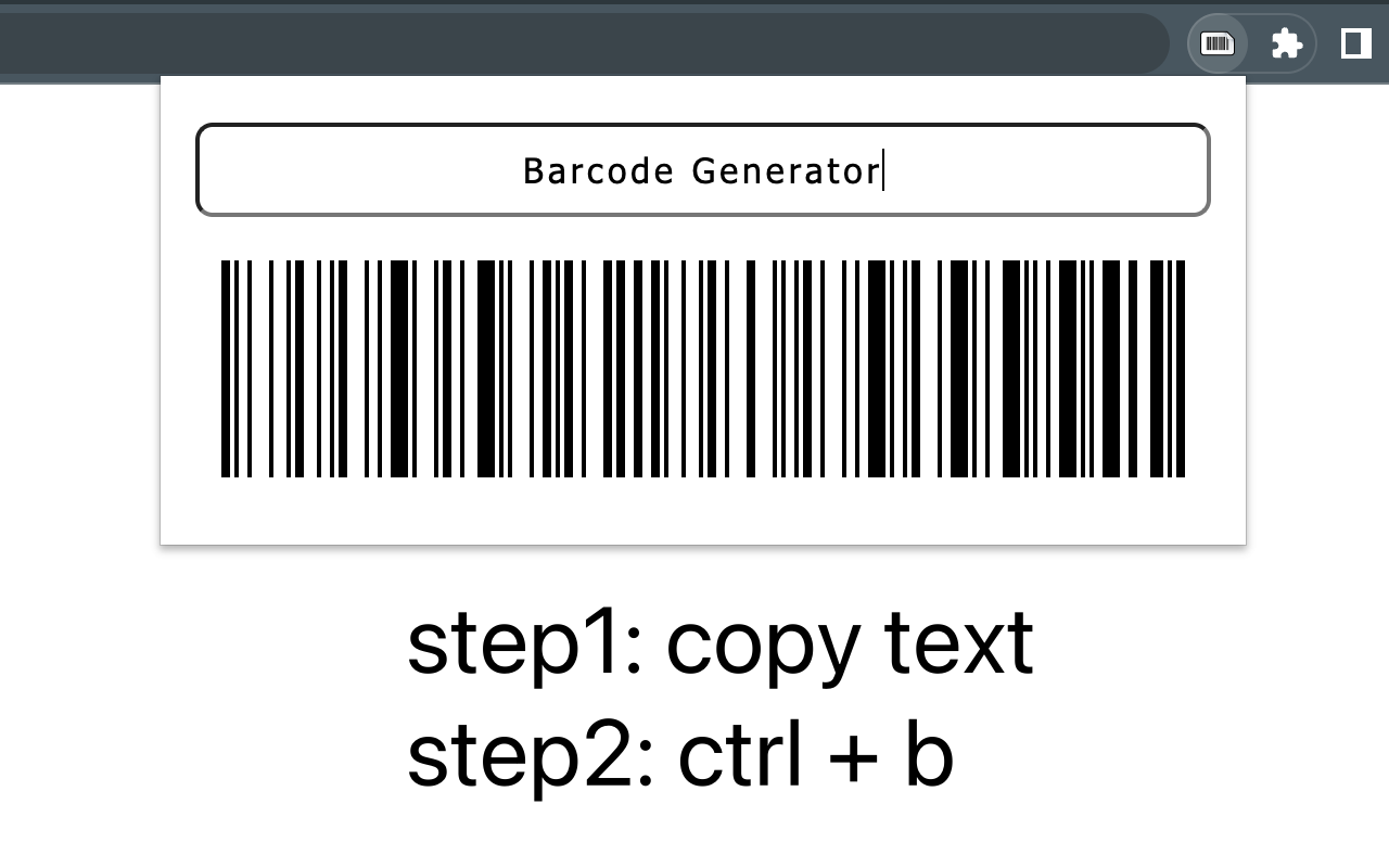Barcode Generator chrome谷歌浏览器插件_扩展第1张截图