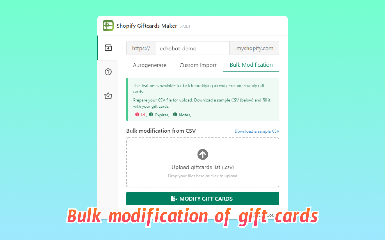 Shopify Giftcards Maker chrome谷歌浏览器插件_扩展第4张截图