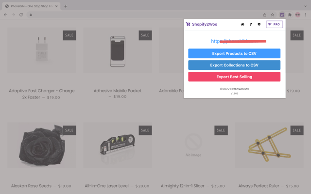 Shopify2Woo - Shopify to WooCommerce chrome谷歌浏览器插件_扩展第3张截图