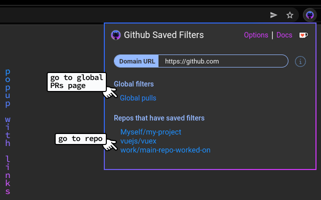 Github Saved Filters chrome谷歌浏览器插件_扩展第5张截图