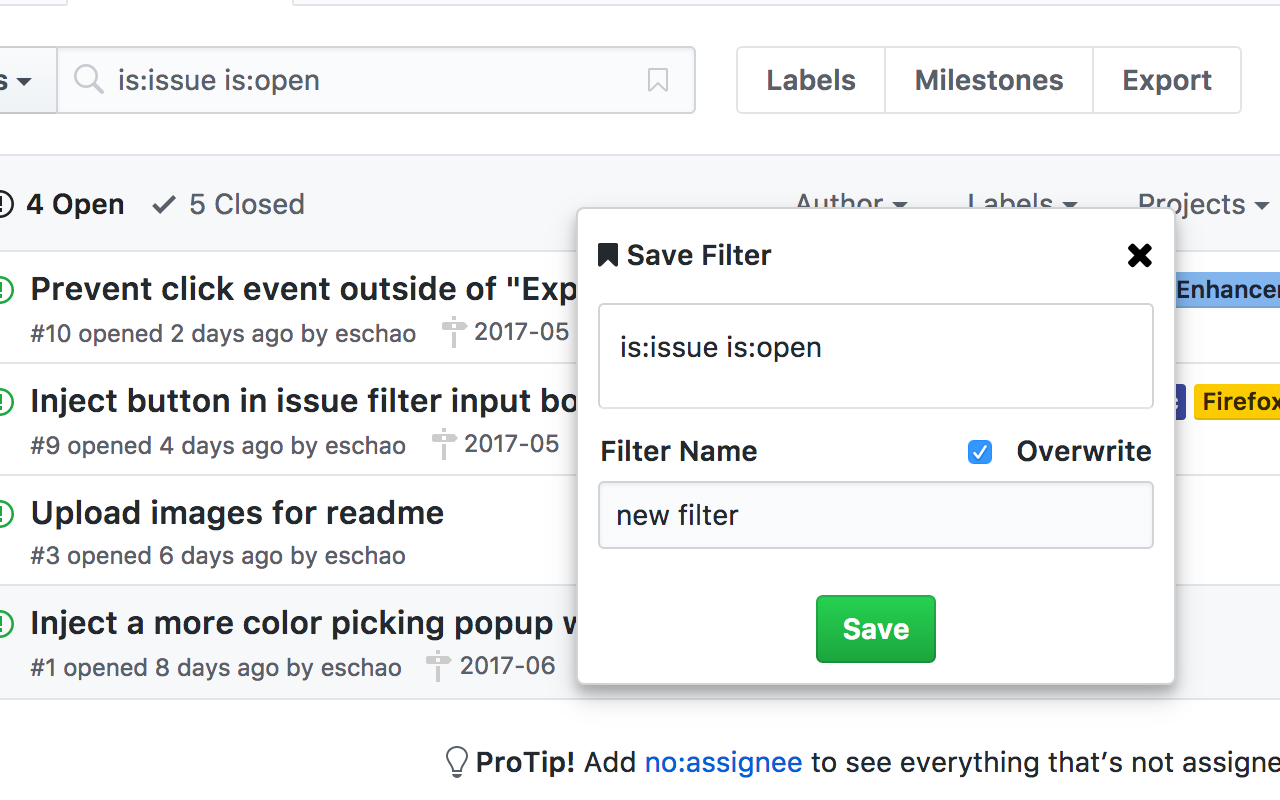 MyGit chrome谷歌浏览器插件_扩展第2张截图
