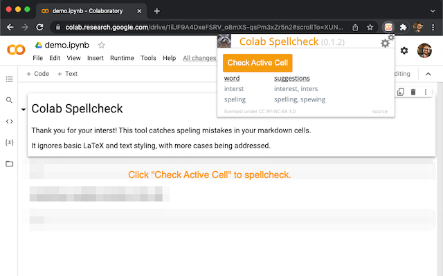 Colab Spellcheck chrome谷歌浏览器插件_扩展第2张截图