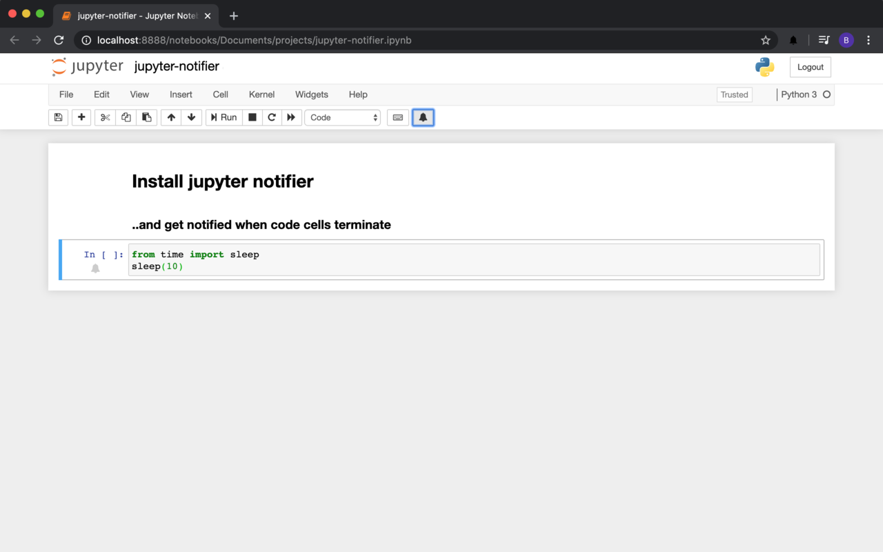 Jupyter Notifier chrome谷歌浏览器插件_扩展第1张截图