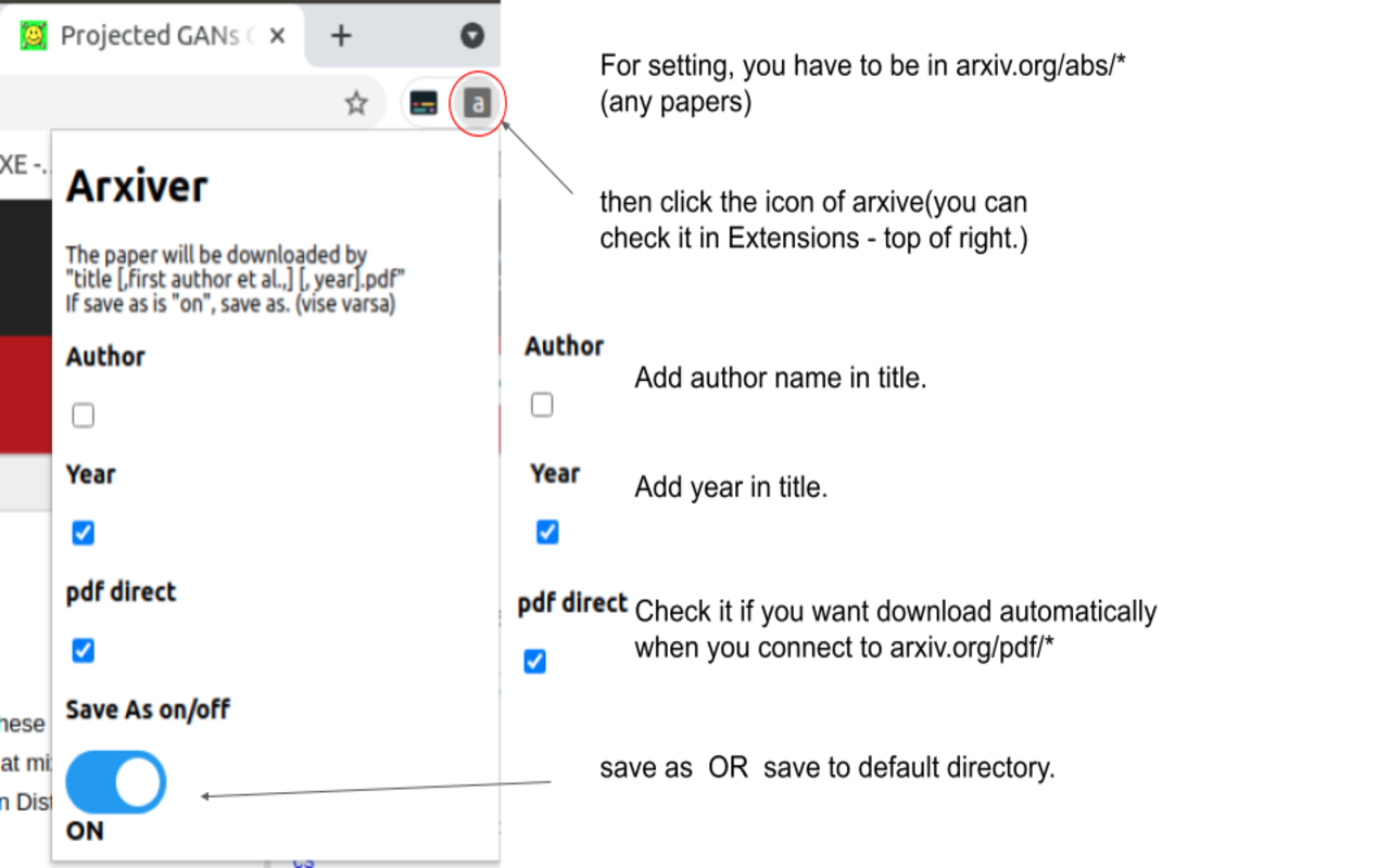 arxive chrome谷歌浏览器插件_扩展第1张截图