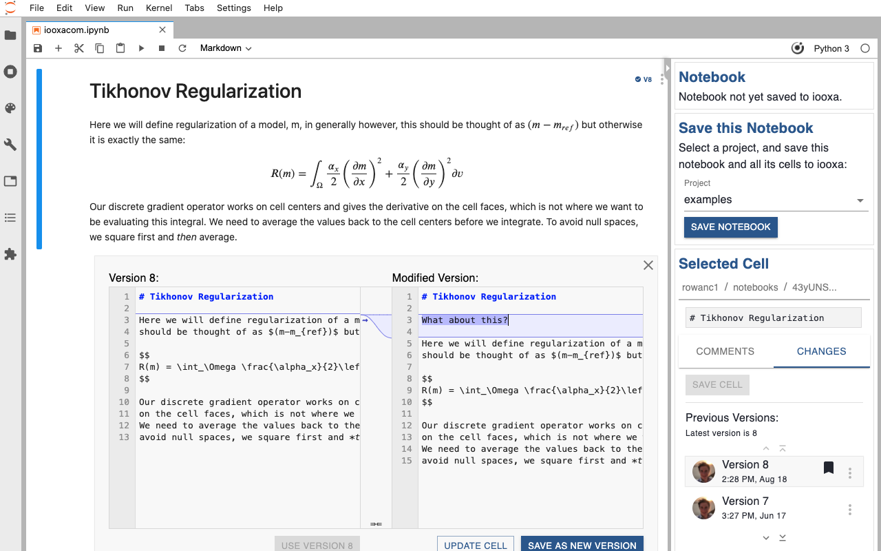 Jupyter Versioning & Comments - by Curvenote chrome谷歌浏览器插件_扩展第2张截图