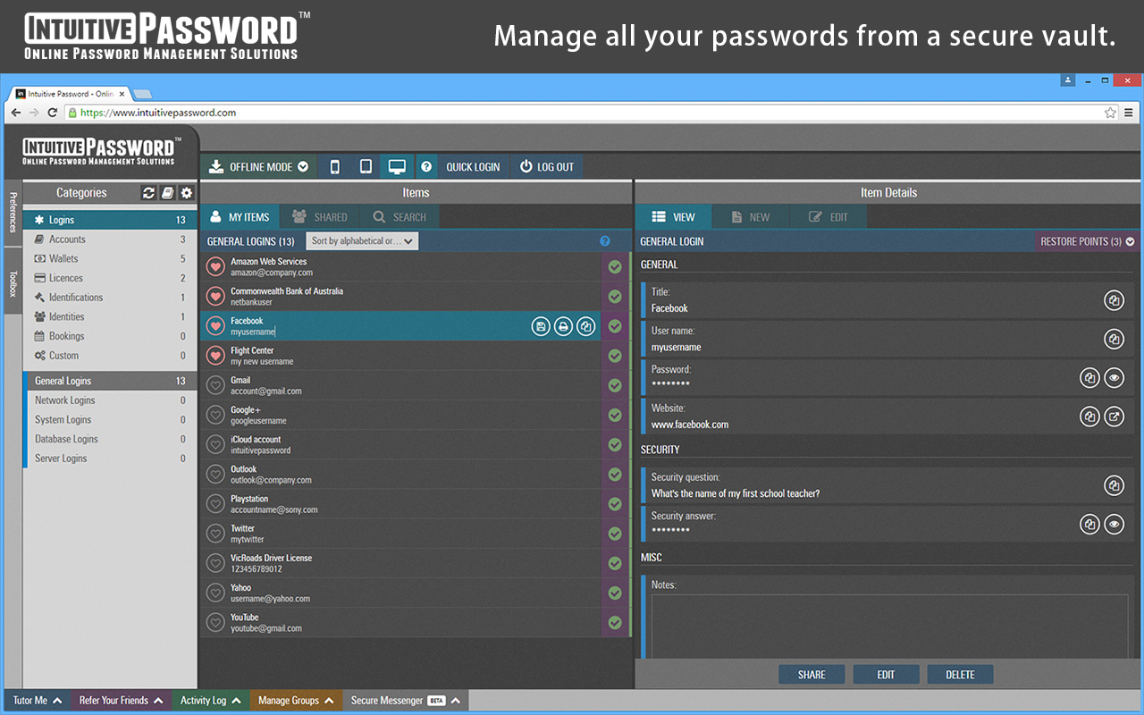 Intuitive Password®: Password Manager chrome谷歌浏览器插件_扩展第2张截图