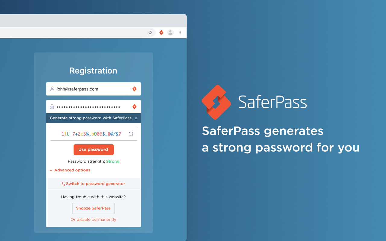 SaferPass: Password Manager chrome谷歌浏览器插件_扩展第2张截图